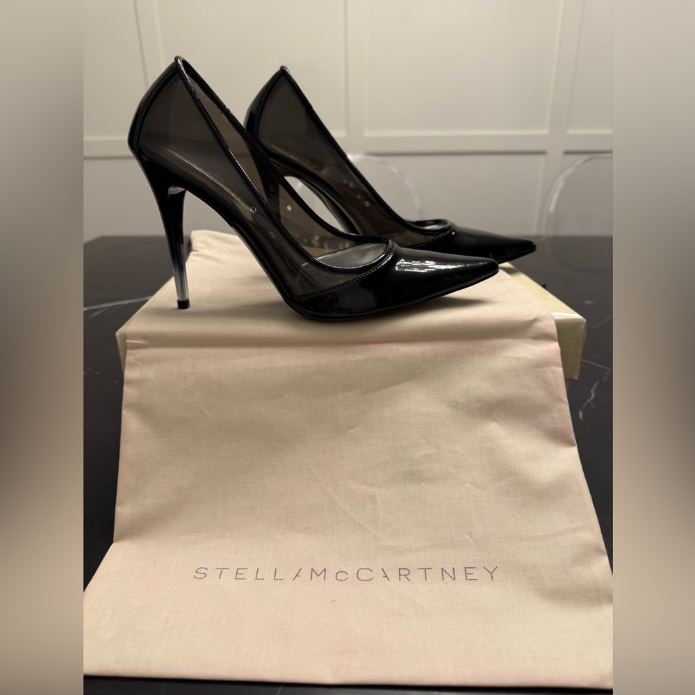 Stella McCartney Black Patent Heels